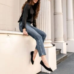 Viva | Black Suede -Casual Shoes World 1024x1024 Women VivaBalletFlat BlackSuede 042723 3