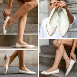 Viva | Ivory -Casual Shoes World 1024x1024 Women VivaBalletFlat Ivory 060823 2