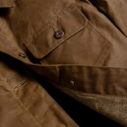 Waxed Canvas Field Jacket | Coyote -Casual Shoes World 1024x1024 Women WaxedCanvasFieldJacket Coyote 101824 Detail