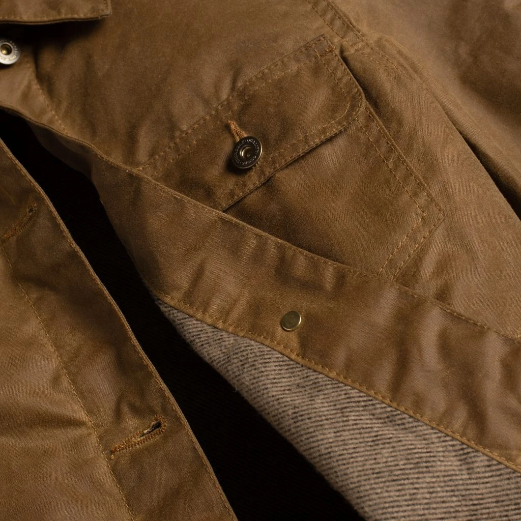 Waxed Canvas Field Jacket | Khaki 9 Waxed Canvas Field Jacket | Khaki - Image 7