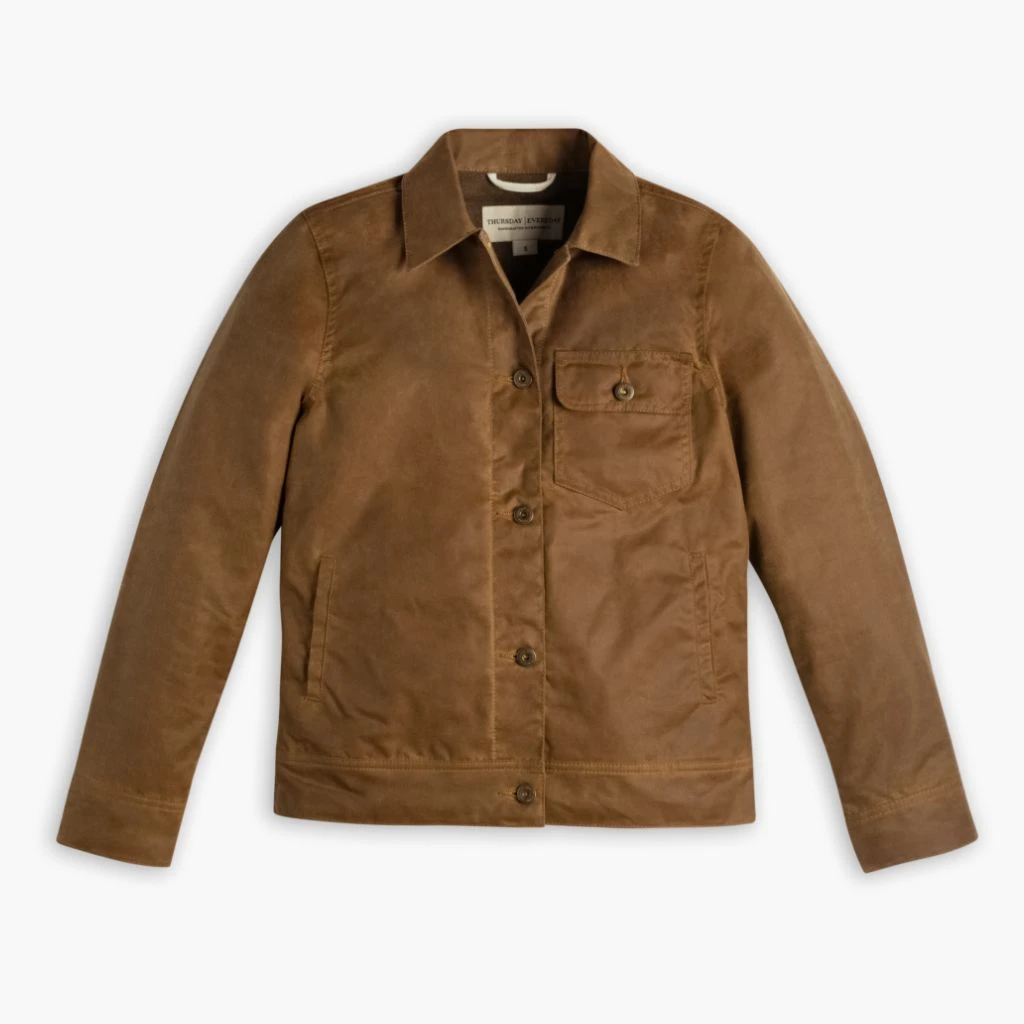 Waxed Canvas Field Jacket | Khaki 6 Waxed Canvas Field Jacket | Khaki - Image 4