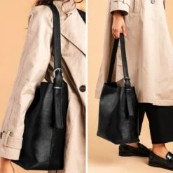 Bucket Bag | Black & Silver -Casual Shoes World 1024x1024 Womens BucketBag BlackSilver 091324 2 16f98076 874a 4b66 9b27 c7c240312609