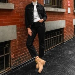 Denim Trucker Jacket | Black -Casual Shoes World 1024x1024 Womens DenimTrucker Black 112724 3