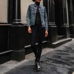 Denim Trucker Jacket | Faded Indigo -Casual Shoes World 1024x1024 Womens DenimTrucker FadedIndigo 112724 3