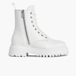 Dolce | White Vegan -Casual Shoes World 1024x1024 Womens Dolce White 070723 SideZip