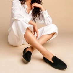 Eden | Black Velvet -Casual Shoes World 1024x1024 Womens Eden BlackVelvet 041524 2