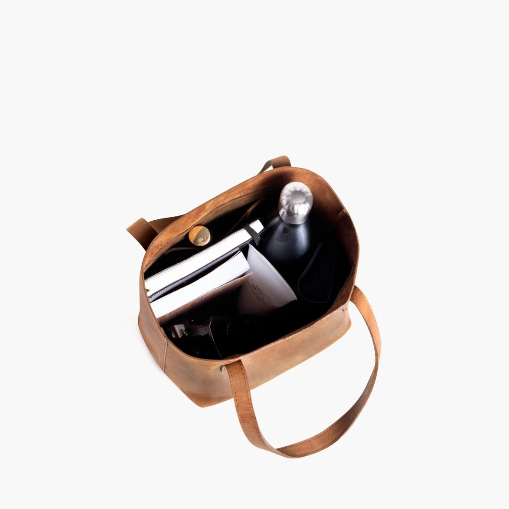 Everyday Tote | Vintage Cognac (S) 5 Everyday Tote | Vintage Cognac (S) - Image 3