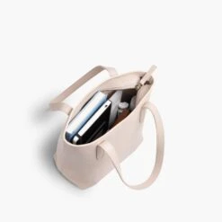 Everyday Tote | Beige (S) (Zipper) -Casual Shoes World 1024x1024 Womens EverydayTote Zip Beige Small 110824 Overhead