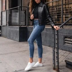 Edition Jacket | Black -Casual Shoes World 1024x1024 Womens Jackets Edition Black 102722 3