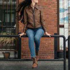 Edition Jacket | Walnut -Casual Shoes World 1024x1024 Womens Jackets Edition Walnut 102722 3