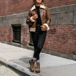 Flight Jacket | Walnut 12 Flight Jacket | Walnut -Casual Shoes World 1024x1024 Womens Jackets Flight Walnut 102722 3