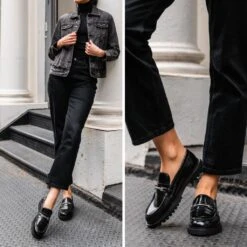 Penny | Black & Silver -Casual Shoes World 1024x1024 Womens Penny BlackSilver 112524 2