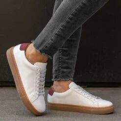 Women's Legacy | White X Burgundy -Casual Shoes World 1024x1024 Womens Sneakers Legacy White Burgundy 072922 1