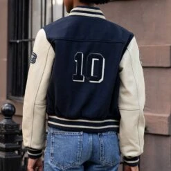 Varsity Jacket | Navy 10 Year 11 Varsity Jacket | Navy 10 Year -Casual Shoes World 1024x1024 Womens VarsityJacket 10Yr Navy 121224 2