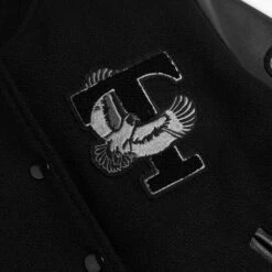 Varsity Jacket | Black 10 Year -Casual Shoes World 1024x1024 Womens VarsityJacket 10yr Black 121124 Detail