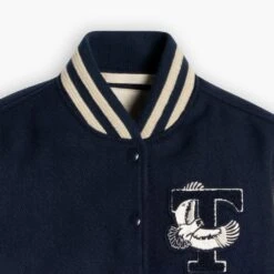 Varsity Jacket | Navy 10 Year 16 Varsity Jacket | Navy 10 Year -Casual Shoes World 1024x1024 Womens VarsityJacket 10yr Navy 121124 CollarDetail