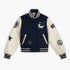 Varsity Jacket | Navy 10 Year 13 Varsity Jacket | Navy 10 Year -Casual Shoes World 1024x1024 Womens VarsityJacket 10yr Navy 121124 Front