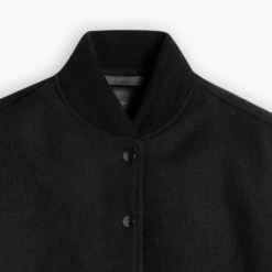 Varsity Jacket | Black -Casual Shoes World 1024x1024 Womens VarsityJacket Black 121124 CollarDetail