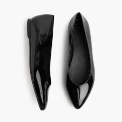 Viva | Black Patent -Casual Shoes World 1024x1024 Womens VivaBalletFlat BlackPatent 050123 Flatlay1