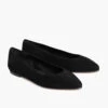 Viva | Black Suede -Casual Shoes World 1024x1024 Womens VivaBalletFlat BlackSuede 050123 3.4