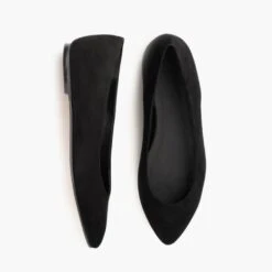 Viva | Black Suede -Casual Shoes World 1024x1024 Womens VivaBalletFlat BlackSuede 050123 Flatlay1