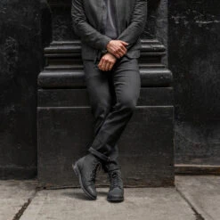 UB Stretch Selvedge Tapered Jeans | Black -Casual Shoes World 1024x1024UB Tapered BlackStretch 2