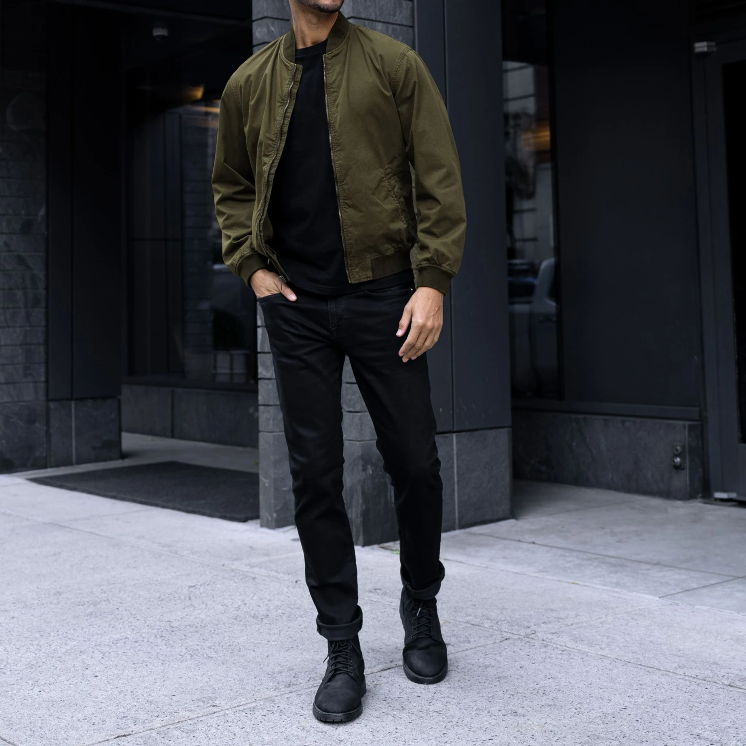 Alpha M Bomber | Army Green 5 Alpha M Bomber | Army Green - Image 3