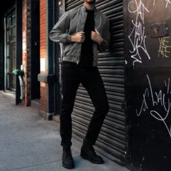 Alpha M Bomber | Grey -Casual Shoes World 2048x2048 Mens AlphaM Bomber Grey 112224 3