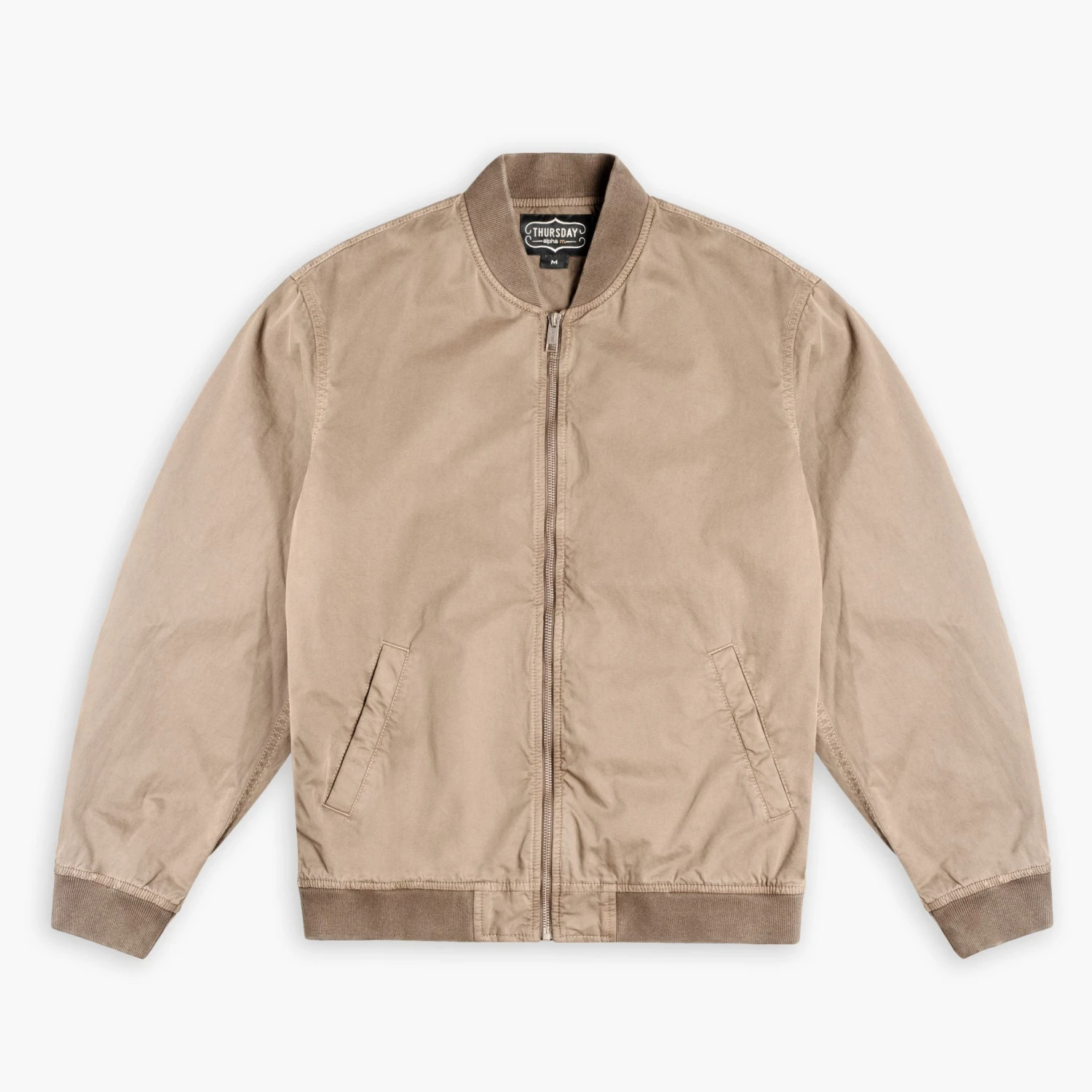Alpha M Bomber | Taupe 6 Alpha M Bomber | Taupe - Image 4