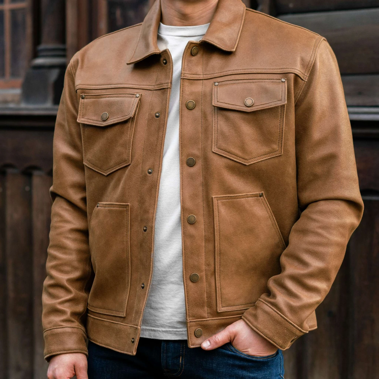 Roughout Cruiser Jacket | Natural 3 Roughout Cruiser Jacket | Natural