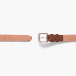 Men's Refined Leather Belt | Cognac Suede -Casual Shoes World Lining Refined CognacSuede